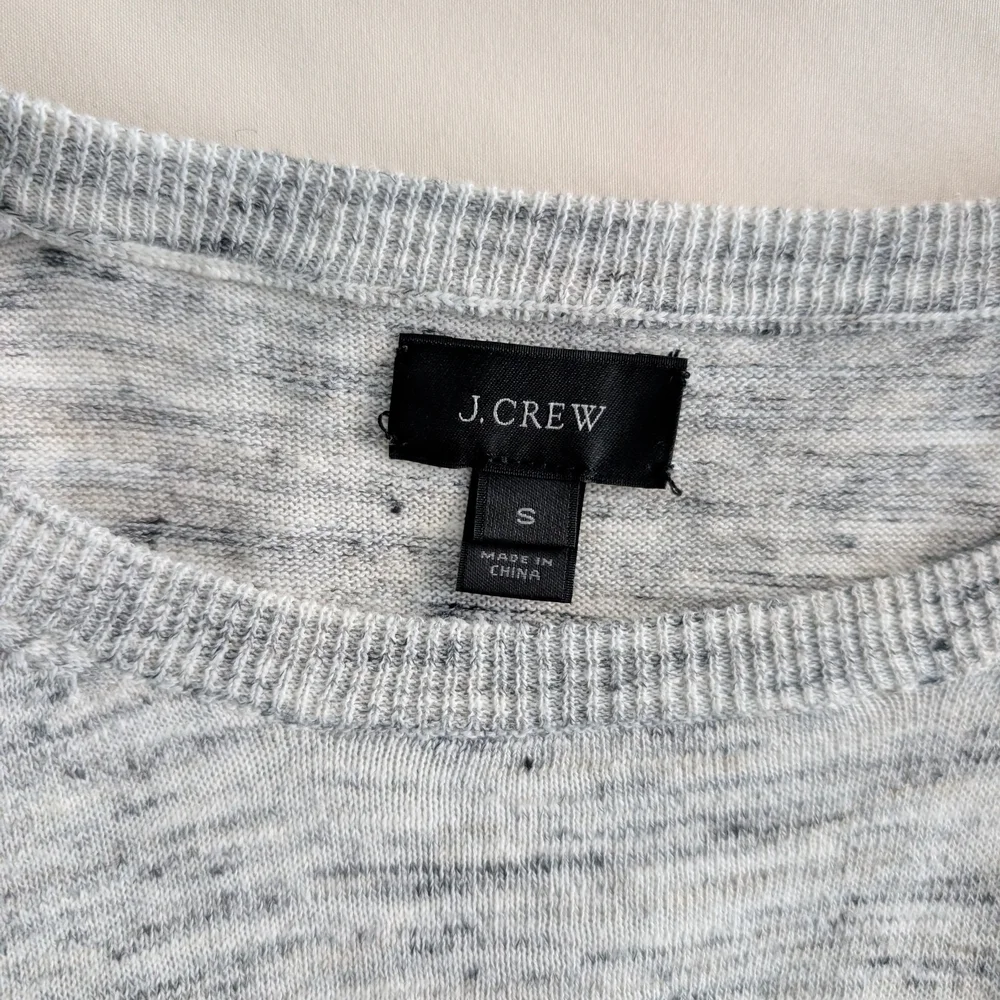 J.Crew Men’s Gray Heather Lightweight Sweater Small Crewneck Pullover Casual
